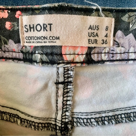 Cotton On SHORT Carissa printed Portia garden floral shorts size 4 EUC - Picture 4 of 4